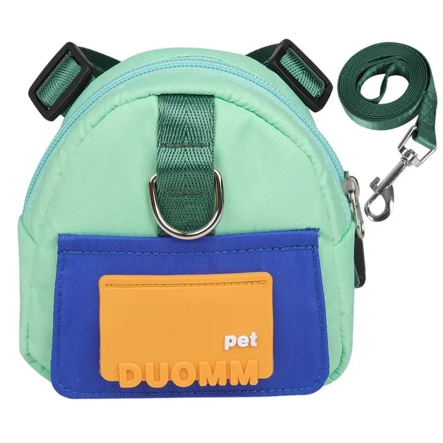 Doggy Backpack Harness w/Treat Pouch & Bag Dispenser