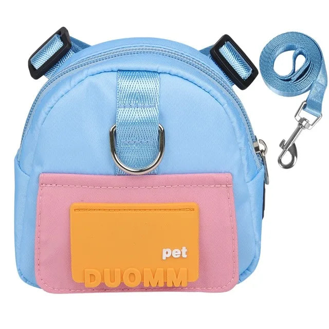 Doggy Backpack Harness w/Treat Pouch & Bag Dispenser